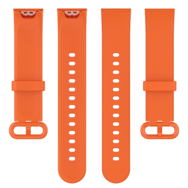 For Xiaomi MI Watch Lite / Redmi Watch Litchi Texture Leather Watch Band(Orange) - free shipping - PMC TechLife - Order now!
