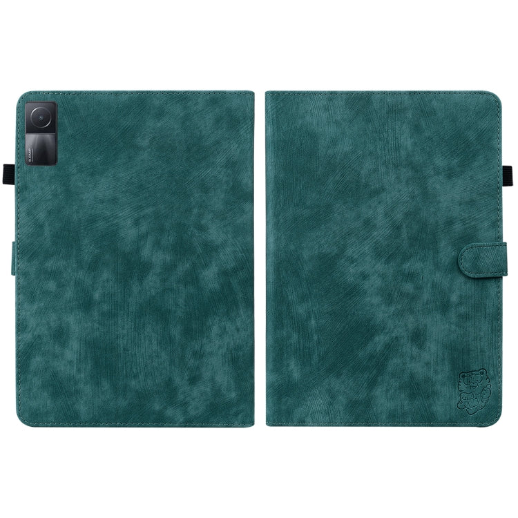 For Xiaomi Redmi Pad 5G Tiger Pattern Flip Leather Tablet Case(Dark Green) - free shipping - PMC TechLife - Order now!