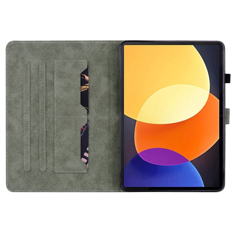 For Xiaomi Redmi Pad 5G Tiger Pattern Flip Leather Tablet Case(Dark Green) - free shipping - PMC TechLife - Order now!