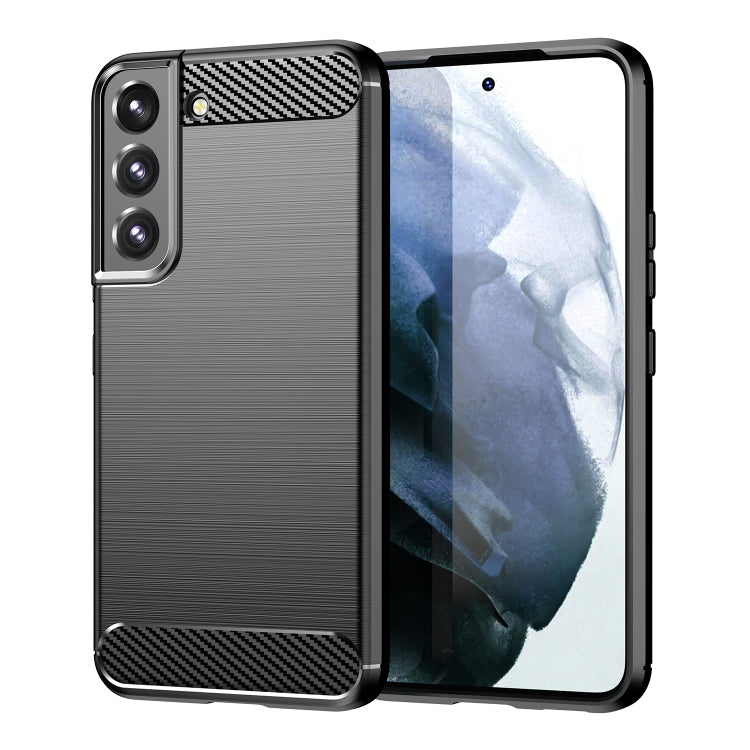 For Samsung Galaxy S23 5G Brushed Texture Carbon Fiber TPU Phone Case(Black) - free shipping - PMC TechLife - Order now!