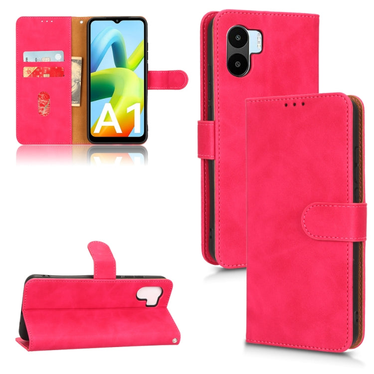 For Xiaomi Redmi A1 4G Skin Feel Magnetic Flip Leather Phone Case(Rose Red) - free shipping - PMC TechLife - Order now!