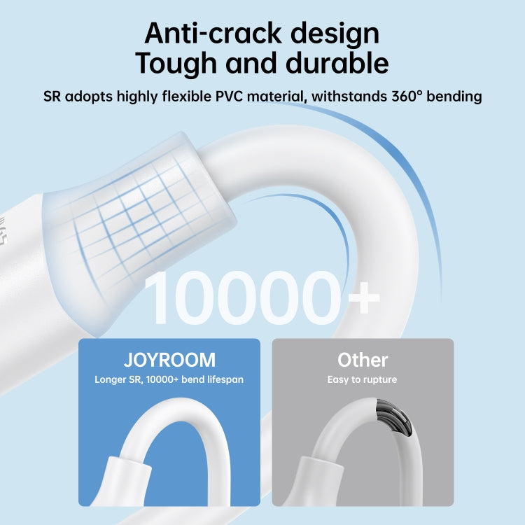 JOYROOM S-UL012A9 2.4A USB to 8 Pin Fast Charging Data Cable, Length:2m(White) - Normal Style Cable by JOYROOM | Online Shopping South Africa | PMC TechLife