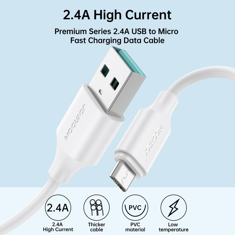 JOYROOM S-UM018A9 2.4A USB to Micro USB Fast Charging Data Cable, Length:1m(Black) - free shipping - PMC TechLife - Order now!