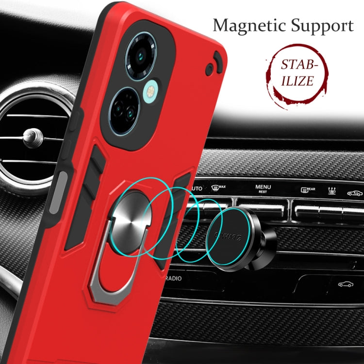 For Tecno Camon 19/Camon 19 Pro 5G 2 in 1 Armour Series PC + TPU Protective Phone Case(Red) - free shipping - PMC TechLife - Order now!
