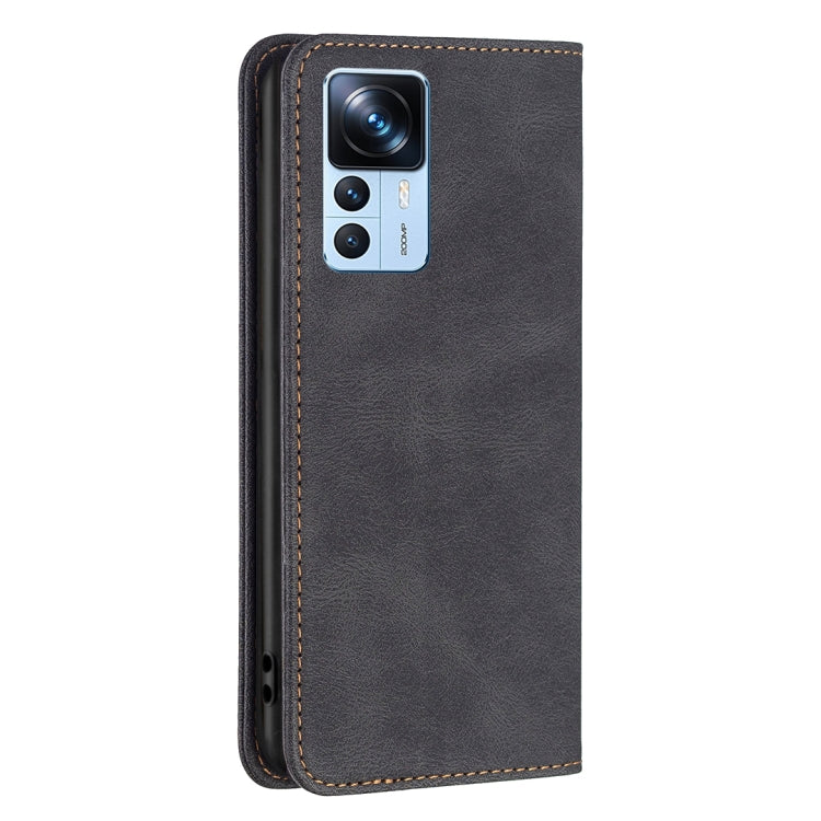 For Xiaomi 12T / 12T Pro / Redmi K50 Ultra Magnetic RFID Blocking Anti-Theft Leather Phone Case(Black) - free shipping - PMC TechLife - Order now!