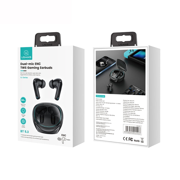 USAMS XJ13 XJ ENC Dual Microphone Noise Cancelling TWS Wireless Bluetooth Earphone - free shipping - PMC TechLife - Order now!