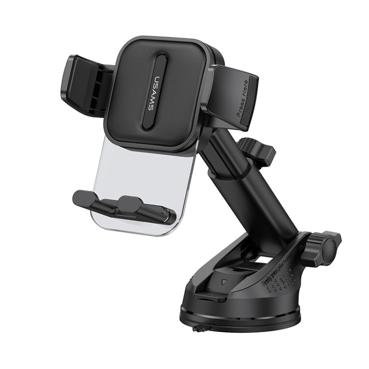 USAMS US-ZJ072 Car Center Console Retractable Transparent Holder(Black) - Universal Car Holders by USAMS | Online Shopping South Africa | PMC TechLife | Buy Now Pay Later Mobicred