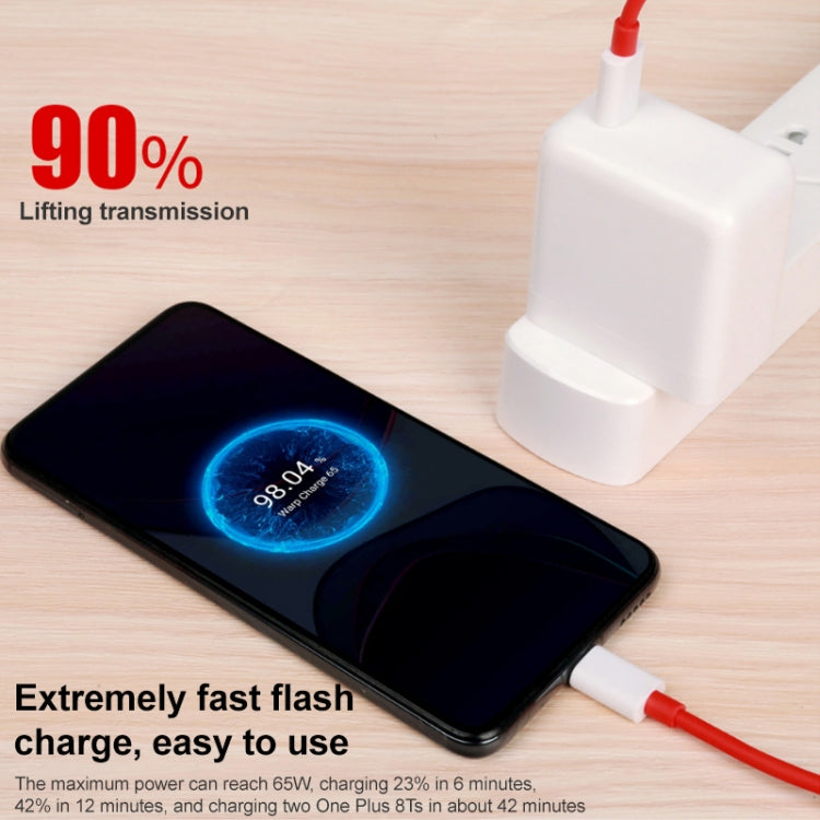 65W Warp Flash Charging Mobile Phone Adapter, Style:65W Charger+2m Fast Charging Cable - USB Charger by PMC TechLife | Online Shopping South Africa | PMC TechLife