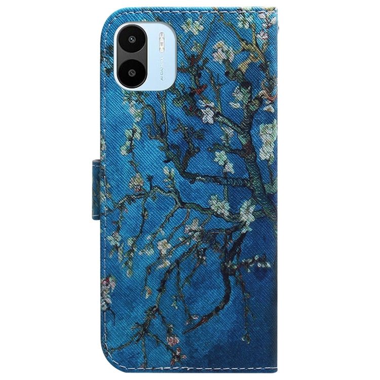For Xiaomi Redmi A1 Coloured Drawing Horizontal Flip Leather Phone Case(Apricot Flower) - free shipping - PMC TechLife - Order now!