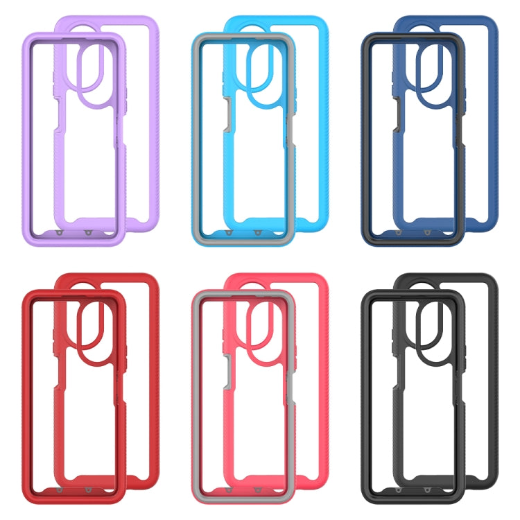 For Honor X7 Starry Sky Solid Color Shockproof TPU Clear PC Phone Case(Purple) - free shipping - PMC TechLife - Order now!