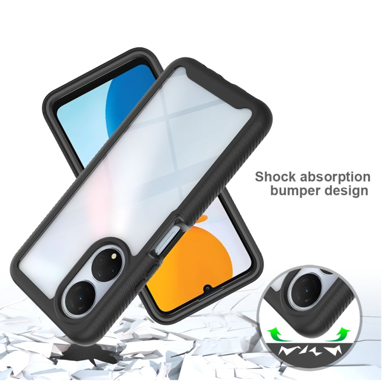 For Honor X7 Starry Sky Solid Color Shockproof TPU Clear PC Phone Case(Sky Blue) - free shipping - PMC TechLife - Order now!