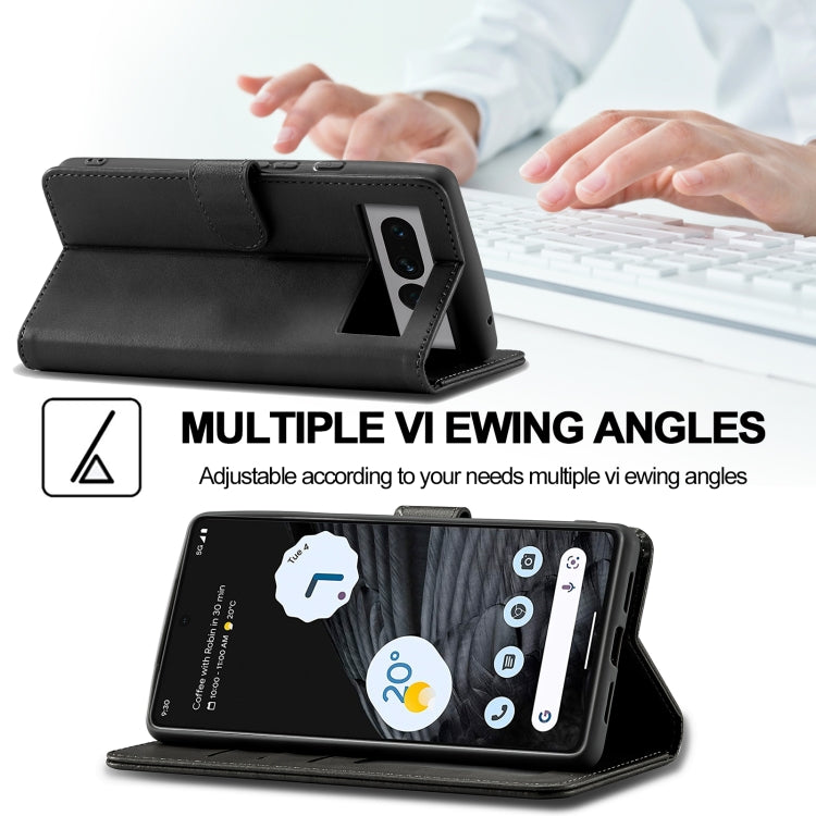 For Google Pixel 7 LC.IMEEKE Calf Texture Horizontal Flip Leather Case(Black) - free shipping - PMC TechLife - Order now!