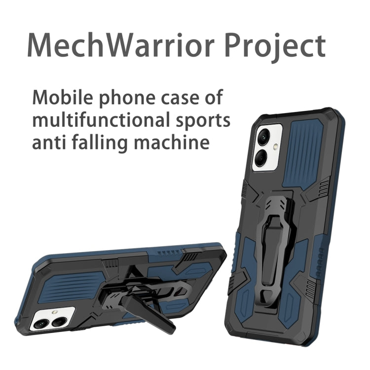 For Samsung Galaxy A04 Armor Warrior Shockproof PC + TPU Phone Case(Blue) - free shipping - PMC TechLife - Order now!