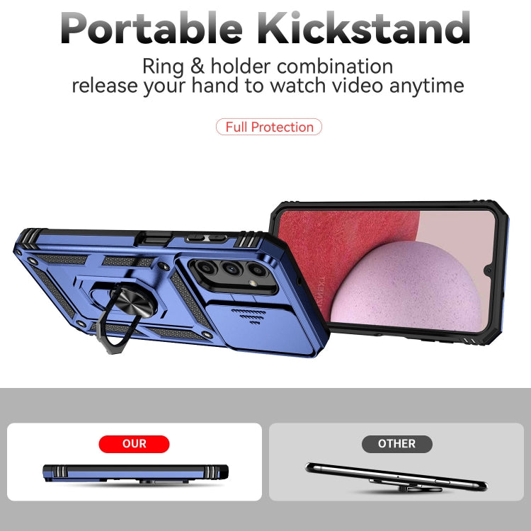 For Samsung Galaxy A14 5G Sliding Camshield Holder Phone Case(Blue) - free shipping - PMC TechLife - Order now!