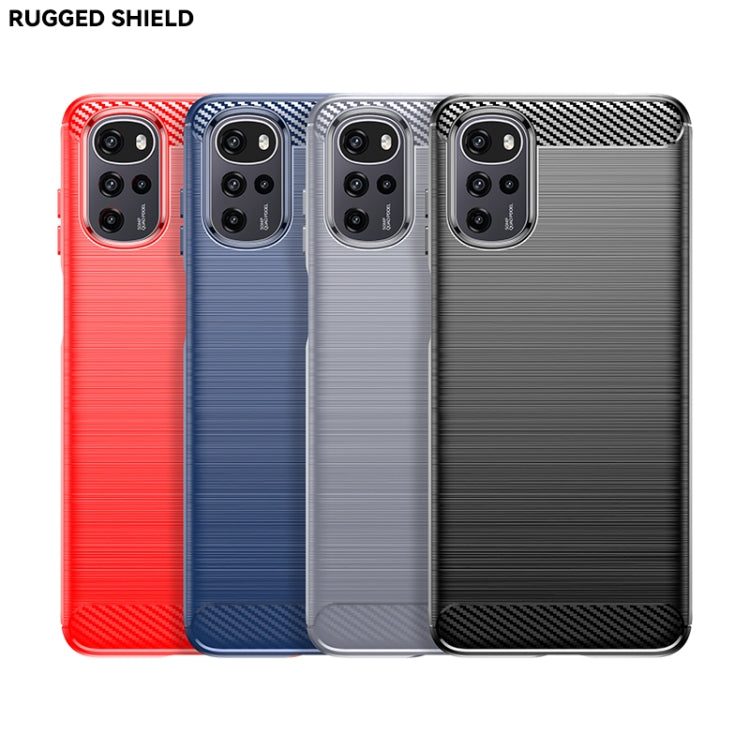 For OPPO A77s Brushed Texture Carbon Fiber TPU Phone Case(Red) - OPPO Cases by PMC TechLife | Online Shopping South Africa | PMC TechLife | Buy Now Pay Later Mobicred