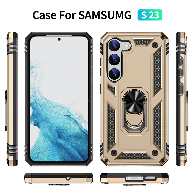 For Samsung Galaxy S23 5G Shockproof TPU + PC Phone Case(Gold) - free shipping - PMC TechLife - Order now!
