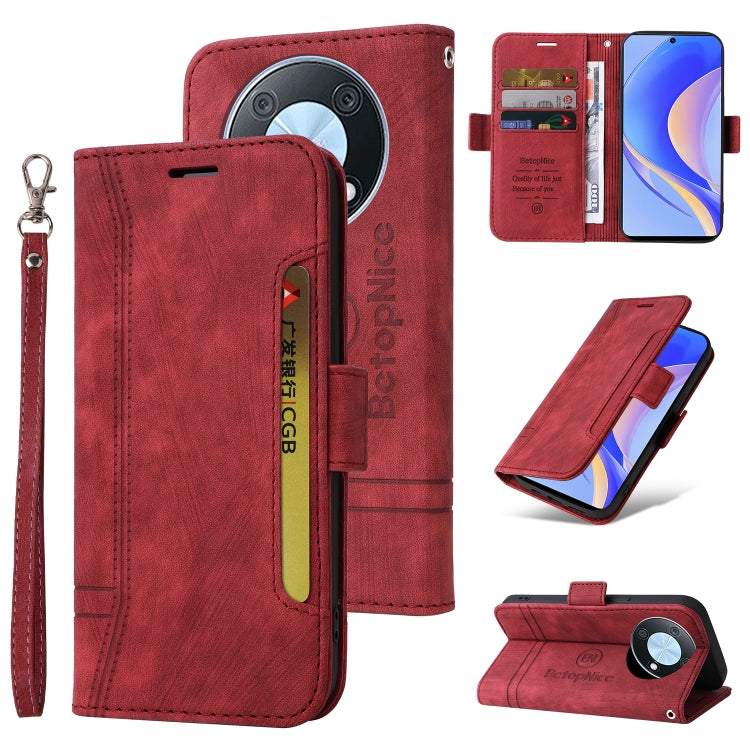 For Huawei nova Y90 / Enjoy 50 Pro BETOPNICE Dual-side Buckle Leather Phone Case(Red) - free shipping - PMC TechLife - Order now!