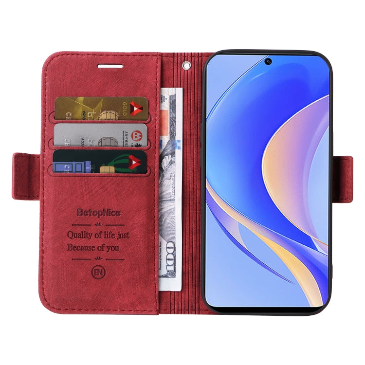 For Huawei nova Y90 / Enjoy 50 Pro BETOPNICE Dual-side Buckle Leather Phone Case(Red) - free shipping - PMC TechLife - Order now!