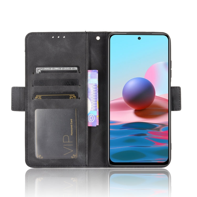 For Xiaomi Poco M5S / Redmi Note 10 4G / 10S Skin Feel Calf Texture Card Slots Leather Phone Case(Black) - free shipping - PMC TechLife - Order now!