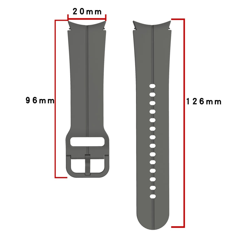 For Samsung Galaxy Watch 5 Pro 45mm Colorful Buckle Silicone Watch Band(Black) - Watch Bands by PMC TechLife | Online Shopping South Africa | PMC TechLife | Buy Now Pay Later Mobicred