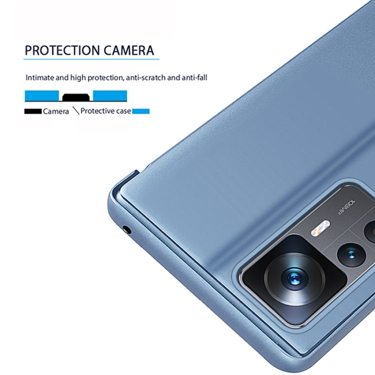 For Xiaomi 12T / 12T Pro / Redmi K50 Ultra Plated Mirror Horizontal Flip Leather Phone Case with Holder(Rose Gold) - free shipping - PMC TechLife - Order now!