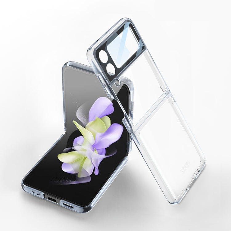 For Samsung Galaxy Z Flip4 GKK Integrated Electroplating All-inclusive Phone Case(Transparent) - Galaxy Z Flip4 5G Cases by GKK | Online Shopping South Africa | PMC TechLife | Buy Now Pay Later Mobicred