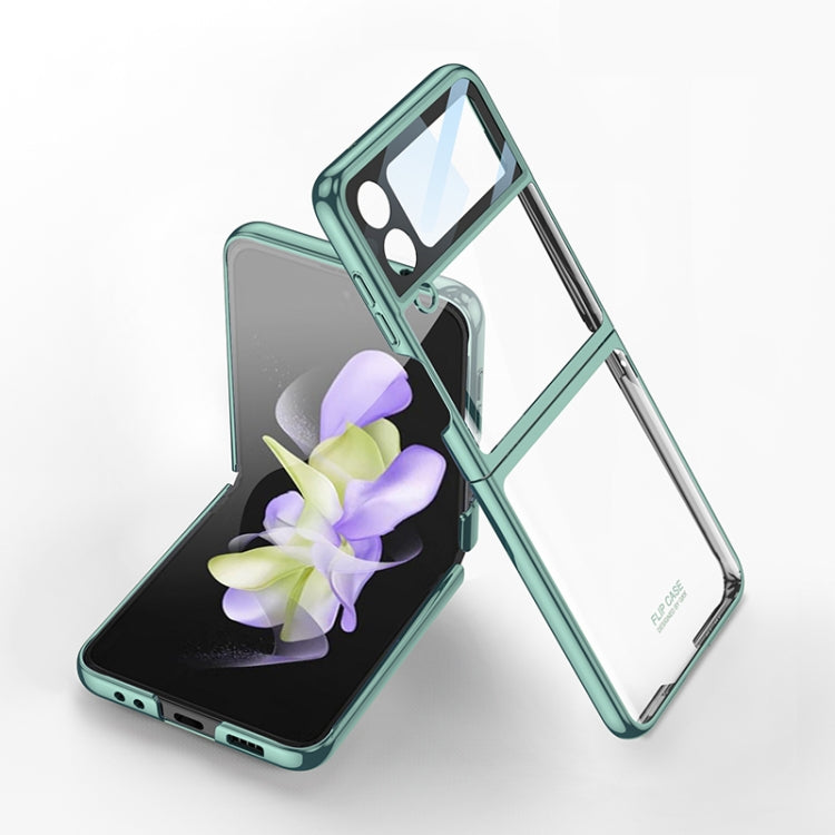 For Samsung Galaxy Z Flip4 GKK Integrated Electroplating All-inclusive Phone Case(Night Green) - Galaxy Z Flip4 5G Cases by GKK | Online Shopping South Africa | PMC TechLife | Buy Now Pay Later Mobicred