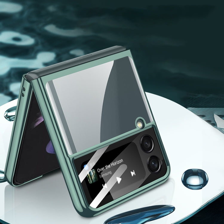 For Samsung Galaxy Z Flip4 GKK Integrated Electroplating All-inclusive Phone Case(Transparent) - Galaxy Z Flip4 5G Cases by GKK | Online Shopping South Africa | PMC TechLife | Buy Now Pay Later Mobicred