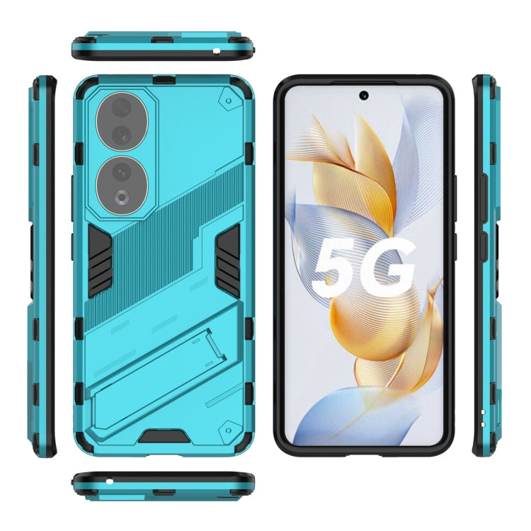 For Honor 90 Punk Armor PC + TPU Phone Case with Holder(Blue) - free shipping - PMC TechLife - Order now!