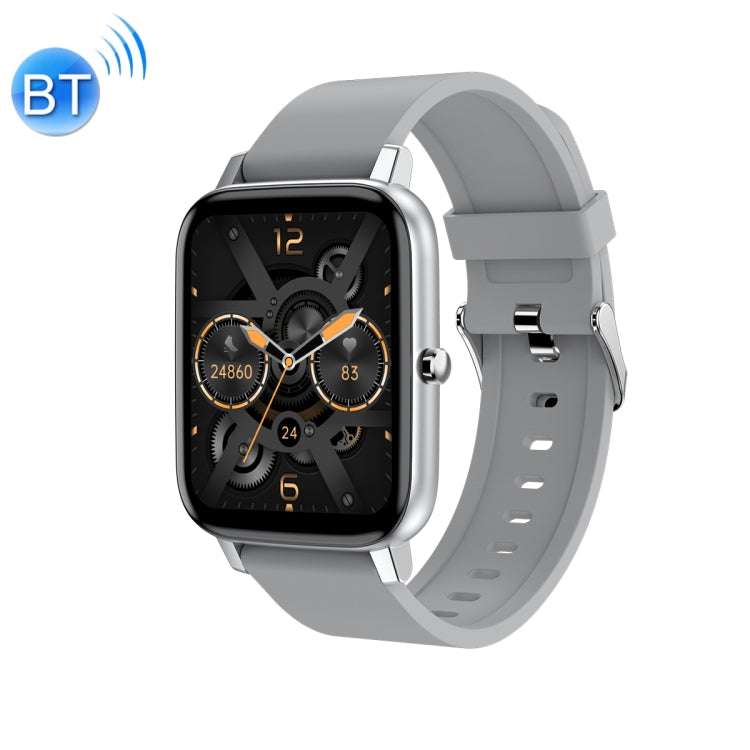 Ochstin 5H80 1.69 inch Square Screen Silicone Strap Heart Rate Blood Oxygen Monitoring Bluetooth Smart Watch(Grey) - free shipping - PMC TechLife - Order now!