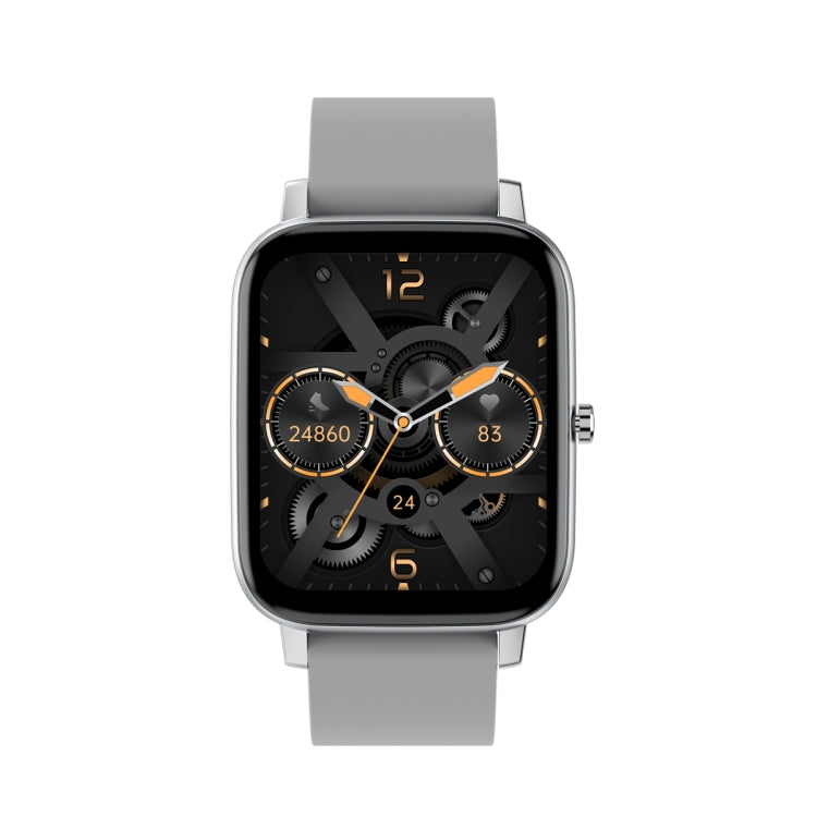 Ochstin 5H80 1.69 inch Square Screen Silicone Strap Heart Rate Blood Oxygen Monitoring Bluetooth Smart Watch(Grey) - free shipping - PMC TechLife - Order now!