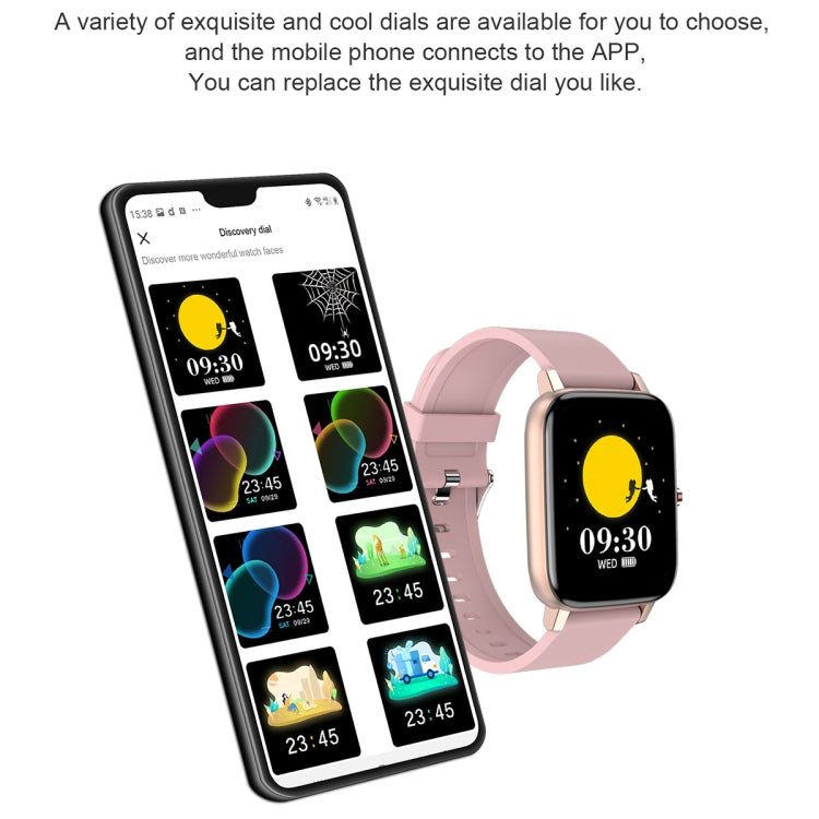 Ochstin 5H80 1.69 inch Square Screen Silicone Strap Heart Rate Blood Oxygen Monitoring Bluetooth Smart Watch(Lake Blue) - free shipping - PMC TechLife - Order now!