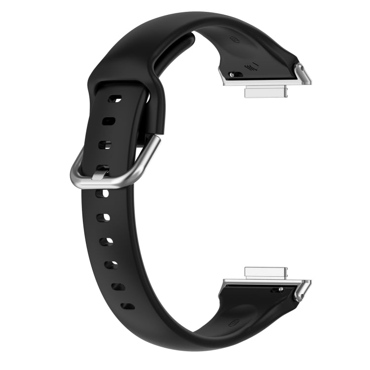 For Huawei Watch Fit 2 Small Waist Silicone Watch Band, Size:S(Black) - Watch Bands by PMC TechLife | Online Shopping South Africa | PMC TechLife | Buy Now Pay Later Mobicred