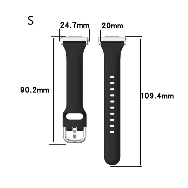 For Huawei Watch Fit 2 Small Waist Silicone Watch Band, Size:S(Black) - Watch Bands by PMC TechLife | Online Shopping South Africa | PMC TechLife | Buy Now Pay Later Mobicred