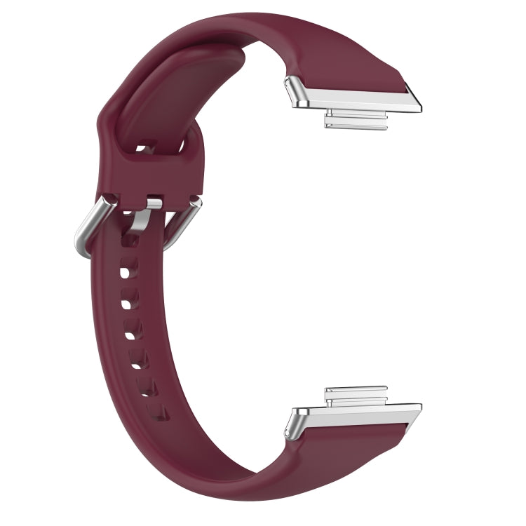 For Huawei Watch Fit 2 Small Waist Silicone Watch Band, Size:S(Wine Red) - Watch Bands by PMC TechLife | Online Shopping South Africa | PMC TechLife | Buy Now Pay Later Mobicred