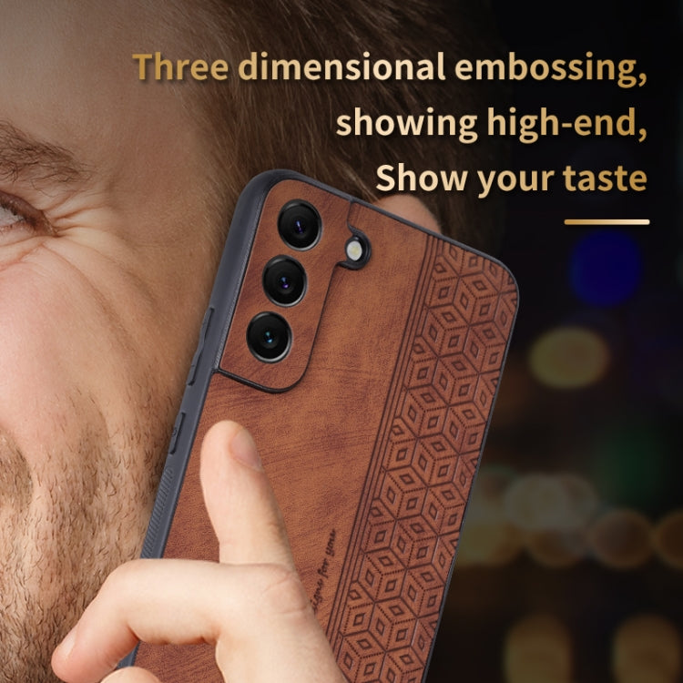 For Samsung Galaxy S22 5G AZNS 3D Embossed Skin Feel Phone Case(Purple) - Galaxy S22 5G Cases by AZNS | Online Shopping South Africa | PMC TechLife | Buy Now Pay Later Mobicred