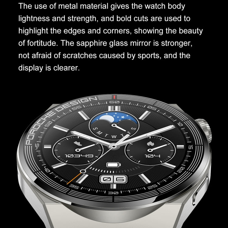 Ochstin 5HK46P 1.36 inch Round Screen Silicone Strap Smart Watch with Bluetooth Call Function(Silver+Black) - free shipping - PMC TechLife - Order now!