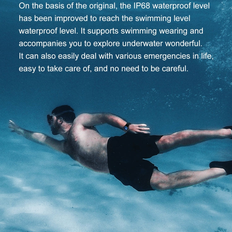 Ochstin 5HK46P 1.36 inch Round Screen Silicone Strap Smart Watch with Bluetooth Call Function(Black+Black) - free shipping - PMC TechLife - Order now!