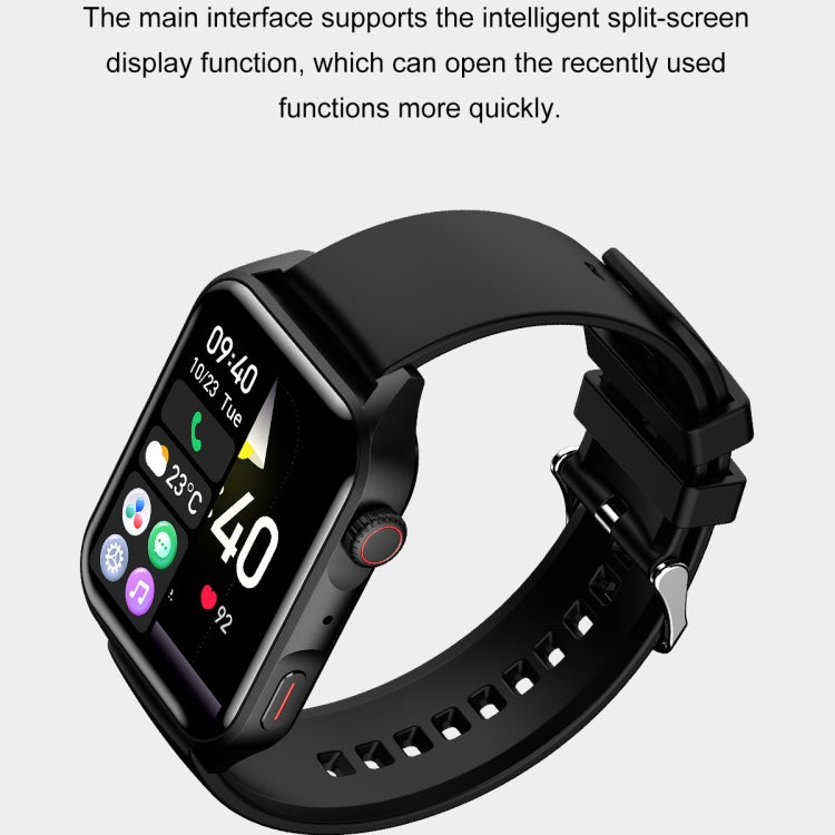 Ochstin 5HK28 1.78 inch Square Screen Silicone Strap Smart Watch Supports Bluetooth Call Function/Blood Oxygen Monitoring(Black) - free shipping - PMC TechLife - Order now!