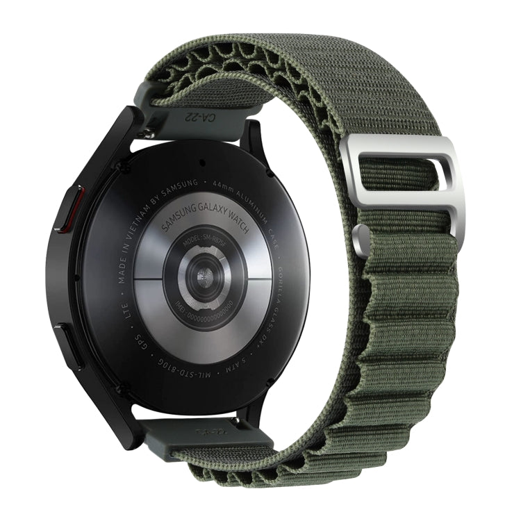22mm Universal Nylon Loop Watch Band(Green) - 22mm Bands by PMC TechLife | Online Shopping South Africa | PMC TechLife | Buy Now Pay Later Mobicred