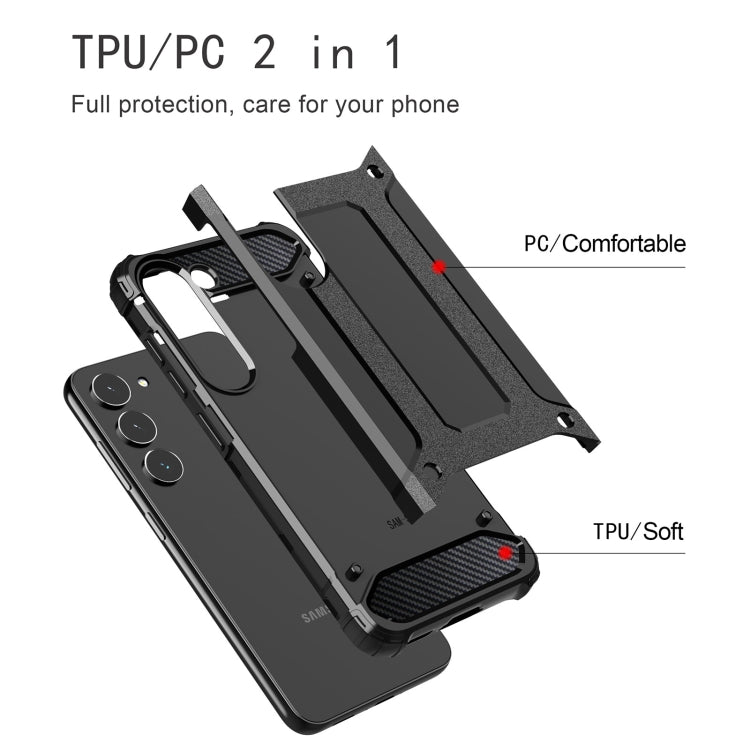 For Samsung Galaxy S23+ 5G Magic Armor TPU Hard PC Phone Case(Black) - free shipping - PMC TechLife - Order now!