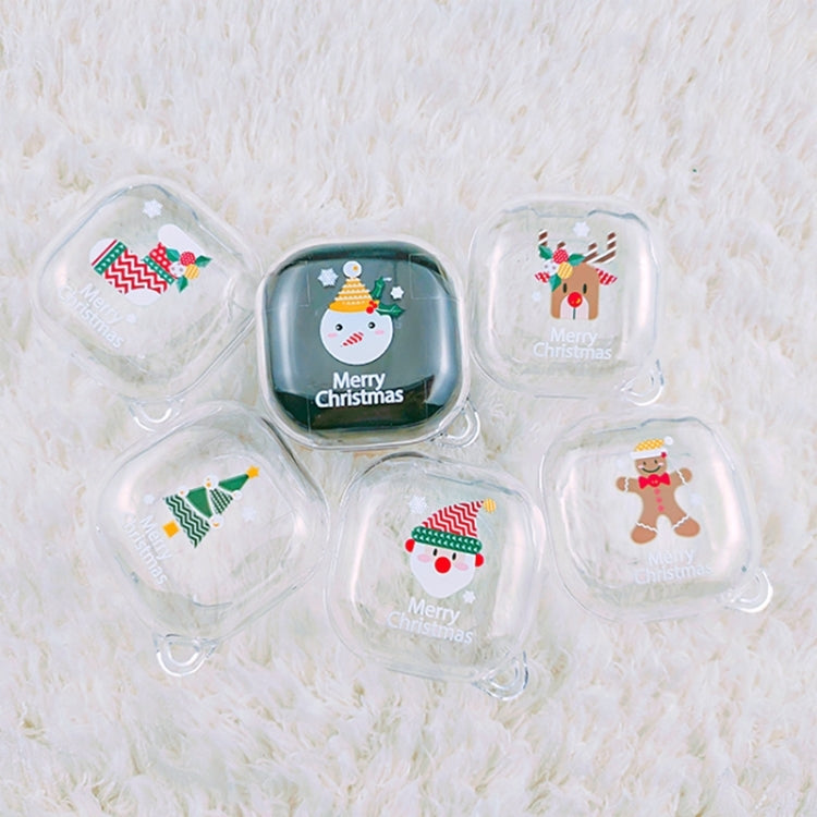 For Samsung Galaxy Buds Live Christmas Transparent TPU Earphone Case(Snowman) - Samsung Earphone Case by PMC TechLife | Online Shopping South Africa | PMC TechLife