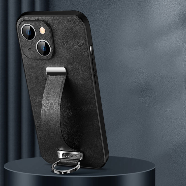 For iPhone 14 SULADA Cool Series PC + Leather Texture Skin Feel Phone Case(Black) - iPhone 14 Cases by SULADA | Online Shopping South Africa | PMC TechLife | Buy Now Pay Later Mobicred