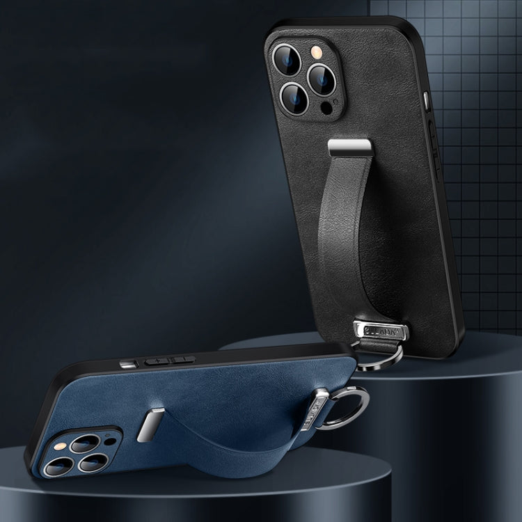 For iPhone 14 SULADA Cool Series PC + Leather Texture Skin Feel Phone Case(Black) - iPhone 14 Cases by SULADA | Online Shopping South Africa | PMC TechLife | Buy Now Pay Later Mobicred