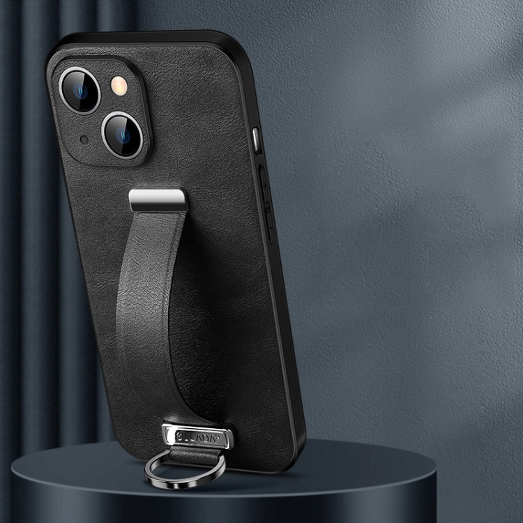 For iPhone 14 Plus SULADA Cool Series PC + Leather Texture Skin Feel Phone Case(Black) - iPhone 14 Plus Cases by SULADA | Online Shopping South Africa | PMC TechLife | Buy Now Pay Later Mobicred