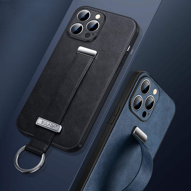 For iPhone 14 Pro Max SULADA Cool Series PC + Leather Texture Skin Feel Phone Case(Green) - iPhone 14 Pro Max Cases by SULADA | Online Shopping South Africa | PMC TechLife | Buy Now Pay Later Mobicred