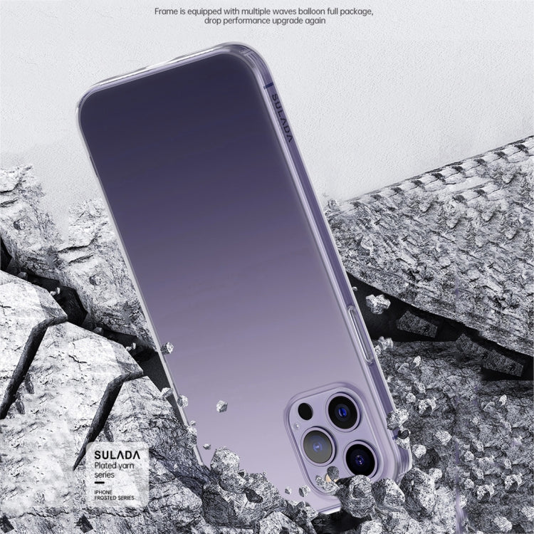 For iPhone 14 Pro Max SULADA Frosted Series Shockproof TPU Protective Case(Transparent) - iPhone 14 Pro Max Cases by SULADA | Online Shopping South Africa | PMC TechLife | Buy Now Pay Later Mobicred