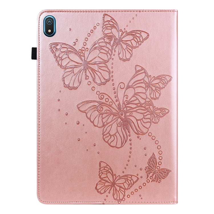 For Nokia T20 10.4 2021 Embossed Butterfly Pattern Leather Tablet Case(Pink) - Nokia by PMC TechLife | Online Shopping South Africa | PMC TechLife | Buy Now Pay Later Mobicred