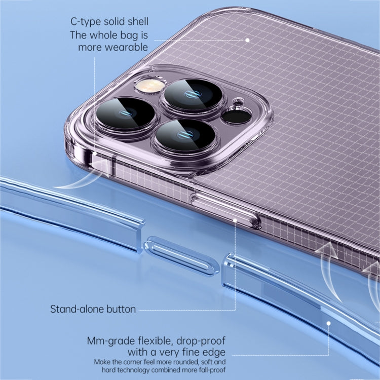 For iPhone 14 SULADA Crystal Steel Series TPU Transparent Phone Case(Transparent) - free shipping - PMC TechLife - Order now!