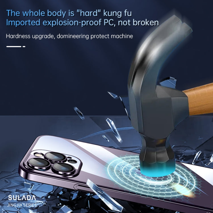 For iPhone 14 Pro SULADA Hard PC Shockproof Phone Case(Dark Purple) - iPhone 14 Pro Cases by SULADA | Online Shopping South Africa | PMC TechLife | Buy Now Pay Later Mobicred